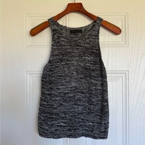 2 for $20 sale: Sanctuary black white marled stretch knit sweater tank top - M